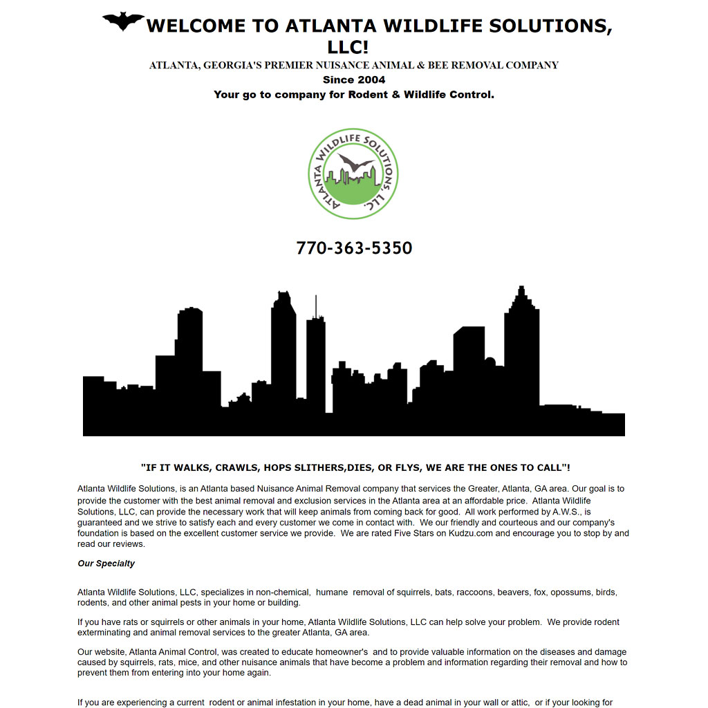 Atlanta Wildlife Control